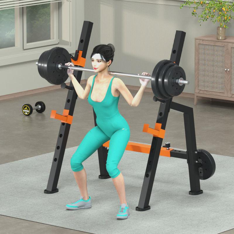 健身器材家用深蹲架卧推架杠铃架永康健身器械哑铃凳卧推凳健身椅