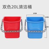 多功能清洁车双层推车手动物业保洁杂物车收纳清洁用具拖布桶酒店