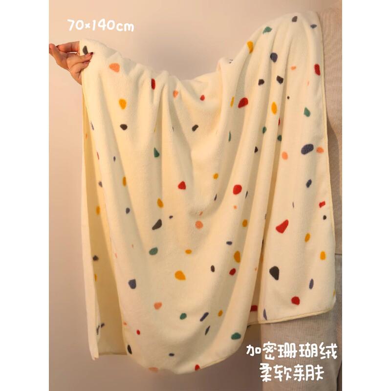 可爱浴巾女大人家用吸水毛巾件套干发帽两三2024新款不掉毛纯棉非