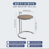 可升降中古风玻璃网红卧室客厅沙发边几小茶几移动餐车折叠置物架