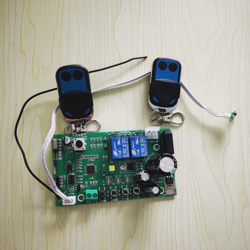 翻板门线路板车库门主板24v各种车库门遥控器用433合适方便调节