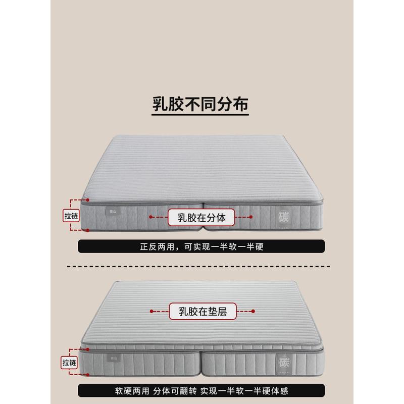 a6l软硬两用椰棕席梦思一半软一半硬弹簧床垫折叠床垫可折叠床垫