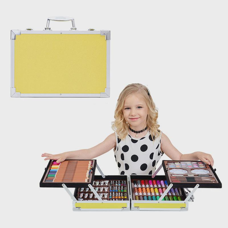 145绘画水彩笔套装儿童颜料画画小学生蜡笔画笔套装儿童绘画工具