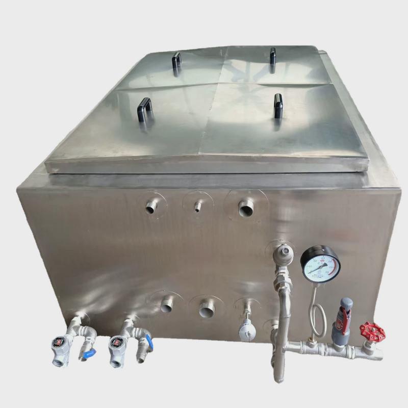 大型蒸汽烧鸡卤煮锅方形蜂窝翅根去腥焯水锅自动翻筐卤煮漂烫锅