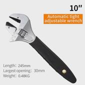 可调开口活管防滑螺母扳手螺纹 棘轮扳手8 lituili自紧式