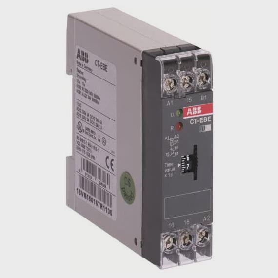议价议价原装ABB时间继电器 CT-EBE,1c/o, 0.1-10s,24VAC/DC 220-
