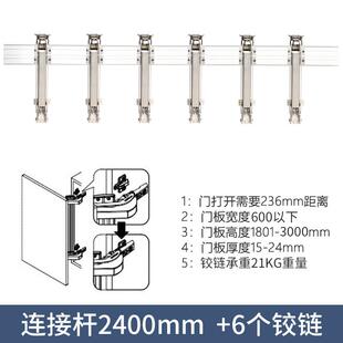 巴士门铰链平移门轨道五金衣柜手动外开推拉门重型五金滑轨橱柜件