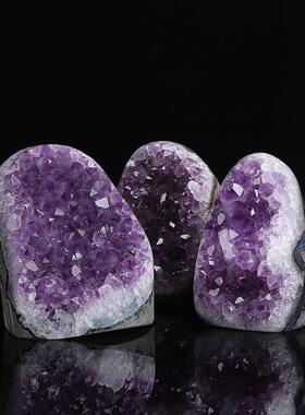 热销摆件乌拉圭紫水晶簇天然家居摆件工艺品现货批发