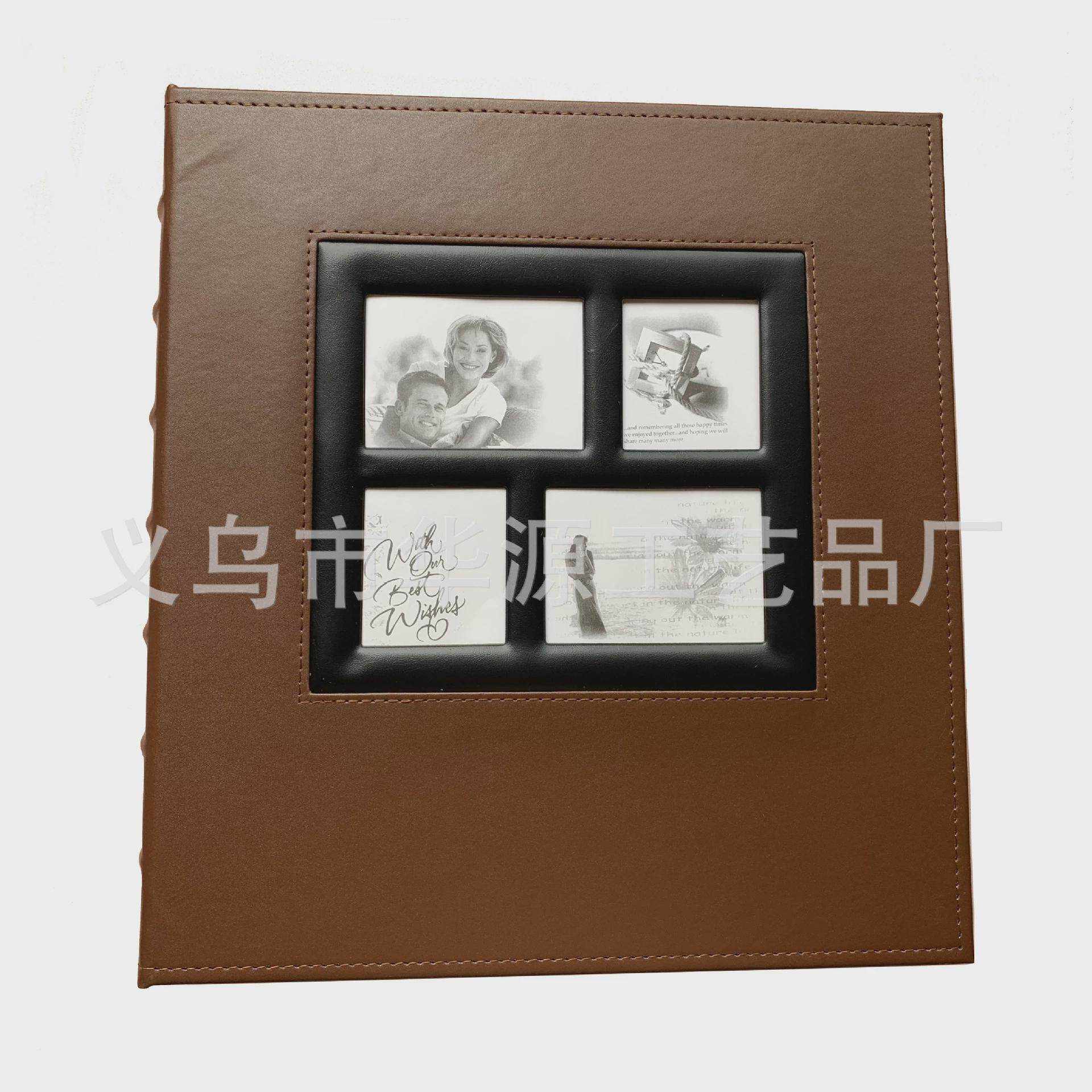 皮质出欧美插页式相册本可过6寸装塑大6寸相片400张500张600张