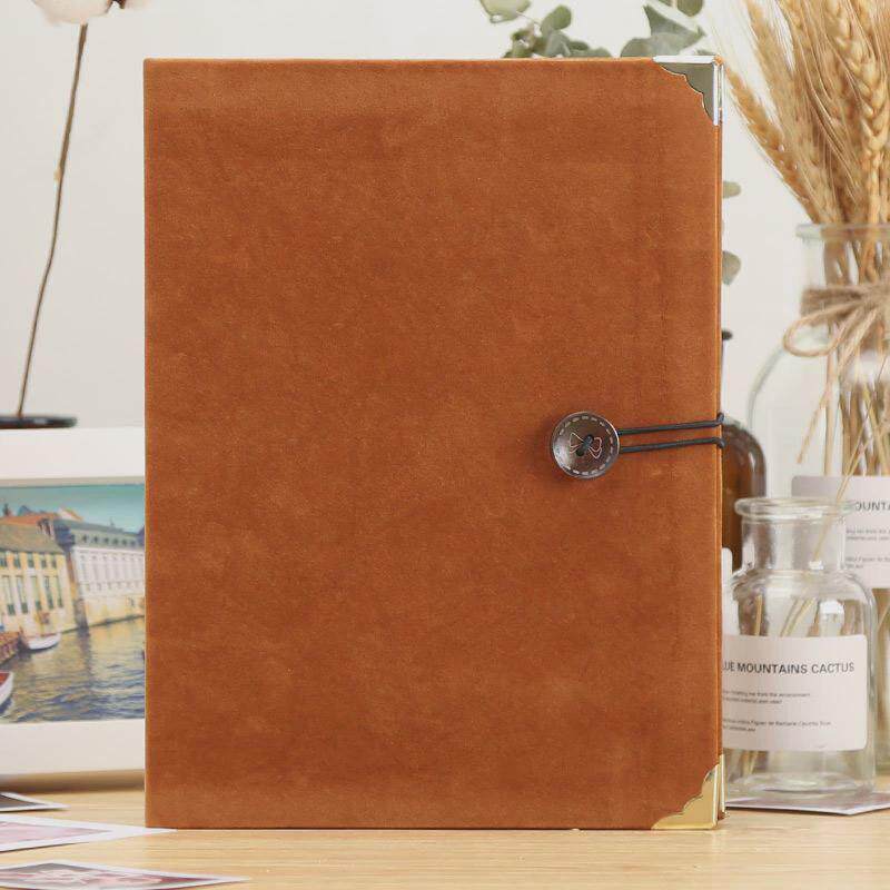 6寸相册鹿皮绒本200张过插页式可放塑本大容量影集纪念册超市一件