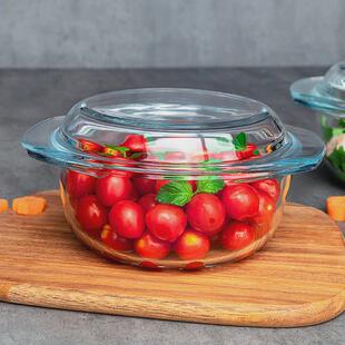 53n菲蒸蛋斯钢化玻璃多功能高碗内克耐高温泡面带盖碗微波炉碟碗