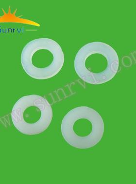 尼龙垫片m6螺丝垫片白色弹簧垫圈绝缘防腐蚀外径介子12mm平垫千个