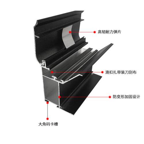 铝合金灯箱边框室内户外广告刀灯箱布工程灯箱拉布刮铝型材