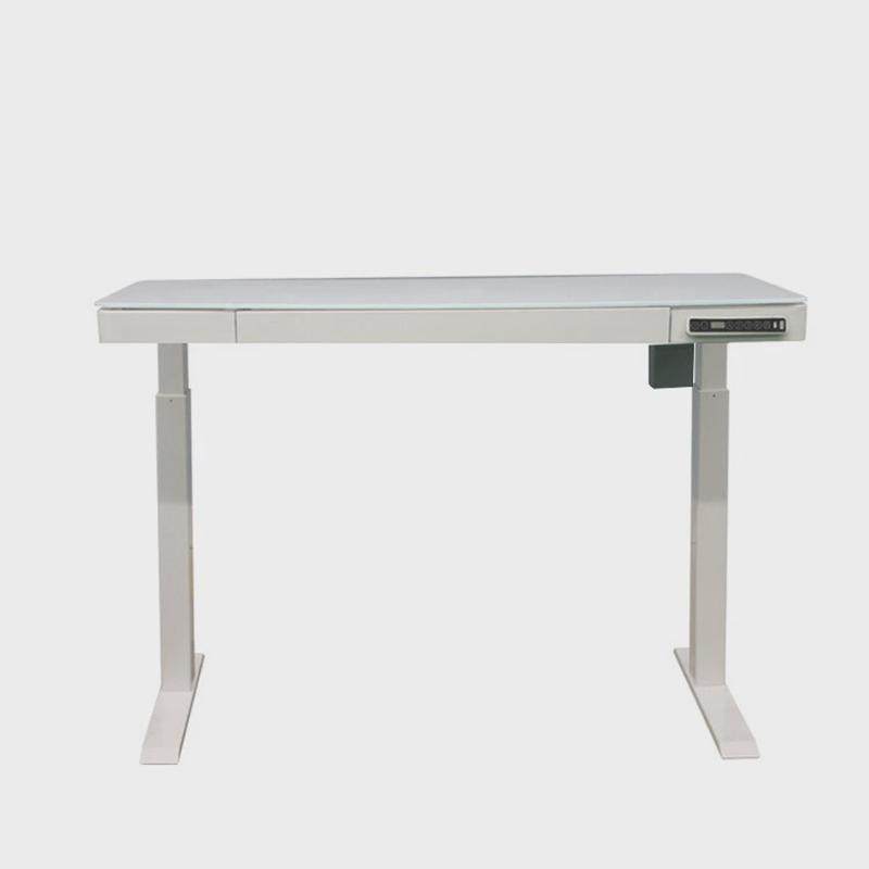 畅腾玻璃面板升降桌电动升降办公桌智能人体工学电动升降电脑桌