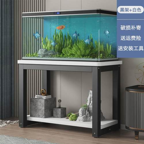 鱼缸架钢木底柜客厅金属铁艺置物架架子鱼缸桌子底座底架储物架子