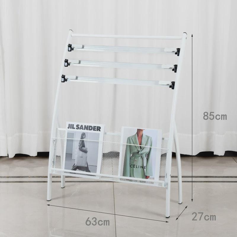 276报刊架杂志展示架落地置物架宣传彩页书报收纳架资料架印logo