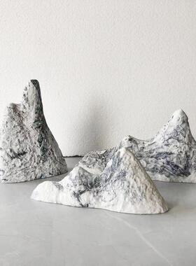 太湖石山峰摆件工艺品室内景观创意家居饰品树脂家居摆件