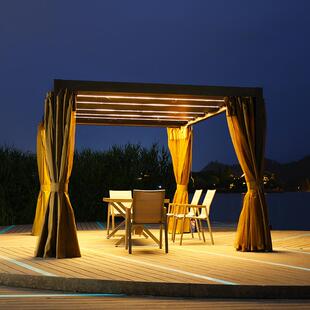 帐篷雨篷户外花园别墅铝合金庭院遮阳棚汽车篷大号卢森堡凉亭