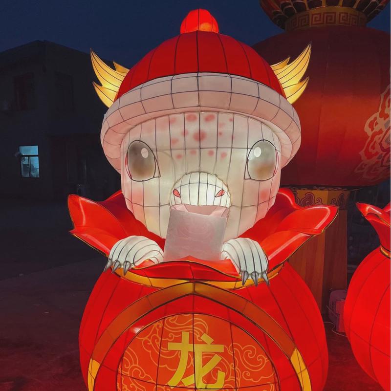 2025春节十二生肖花灯卡通动物造型花灯元宵灯会美陈自贡厂家设计