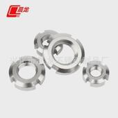 304不锈钢圆螺母gb812并轴承锁紧开槽螺帽止退螺母帽m64 m100