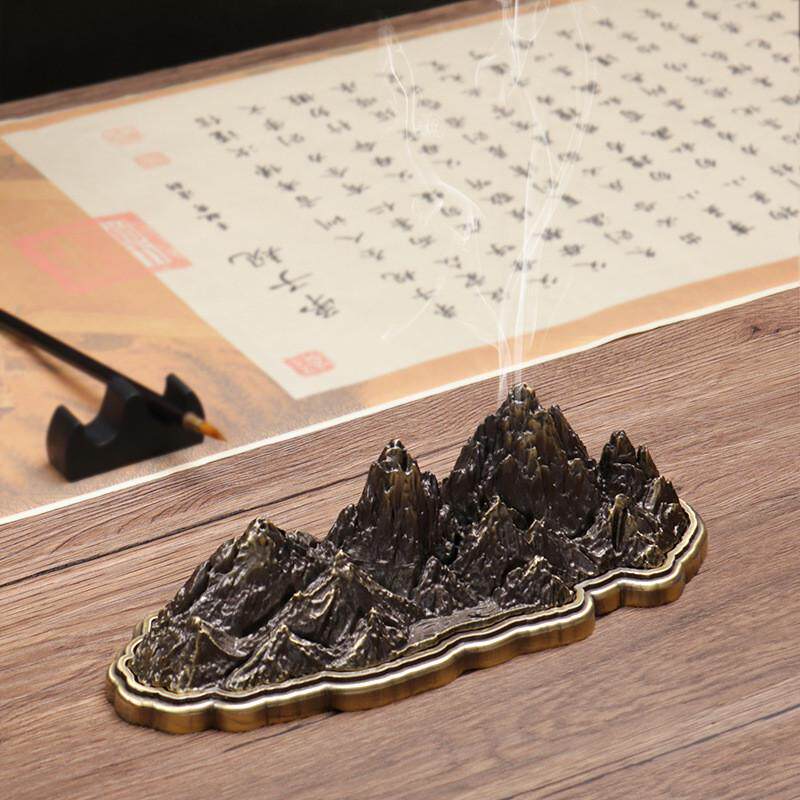 江山一统中式香薰炉炉金属假山摆件禅意香道室内书房茶室线香创意