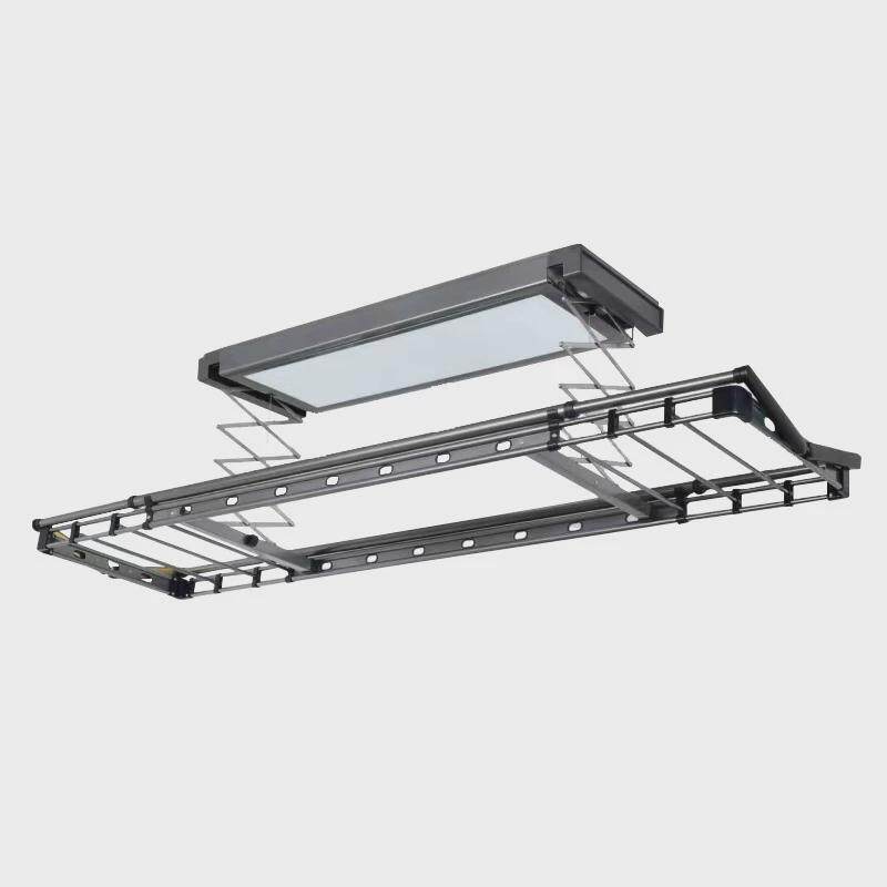 电动晾衣架隐形阳台智能家用遥控自动升降超薄嵌入式隐藏晾衣机杆