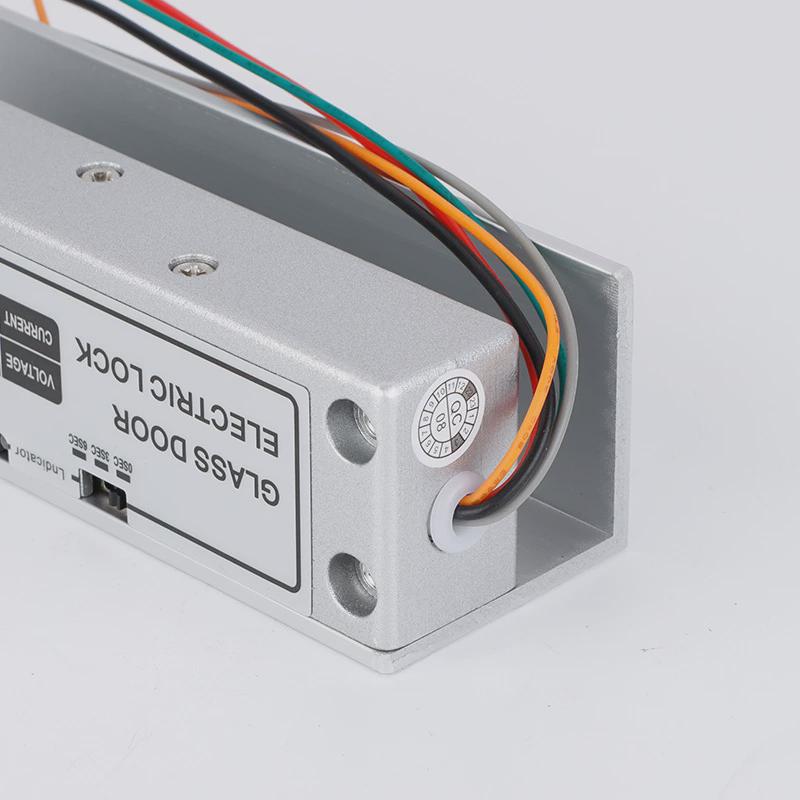 铝合金电插锁低温专反馈上下办公室无边框玻璃门延时用电插锁