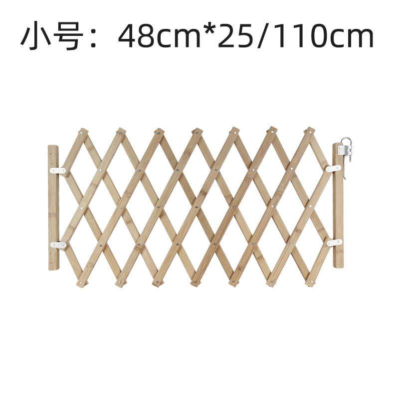 厂家直销宠物隔离门木栅栏围栏狗用推拉门木门狗狗竹爆门款