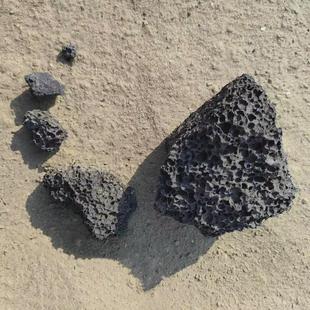 红色黑色大块火山石2-150厘米造景假山火山石多孔滤水种植火山石