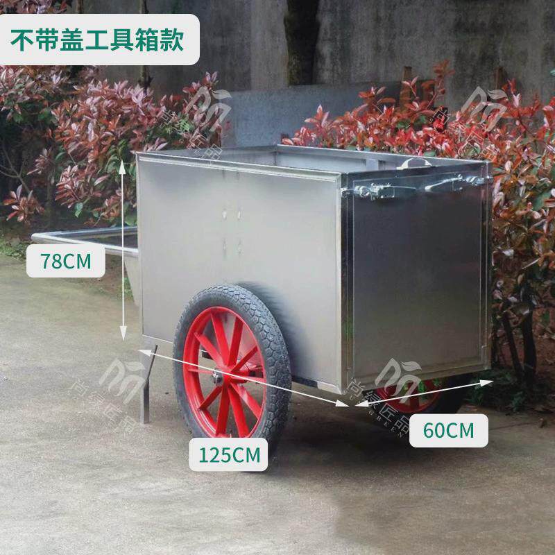 不锈钢手推垃圾车现货市政街道垃圾清运车物业人力环卫保洁小推车