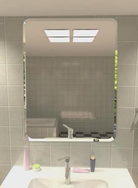 Bathroom mirror hd wall paste simple paste vanity mirror