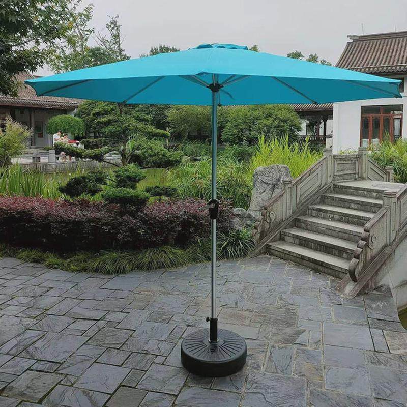 户外遮阳伞铝手摇伞庭院花园太阳伞餐摆摊防雨伞铝合金中柱伞沙滩