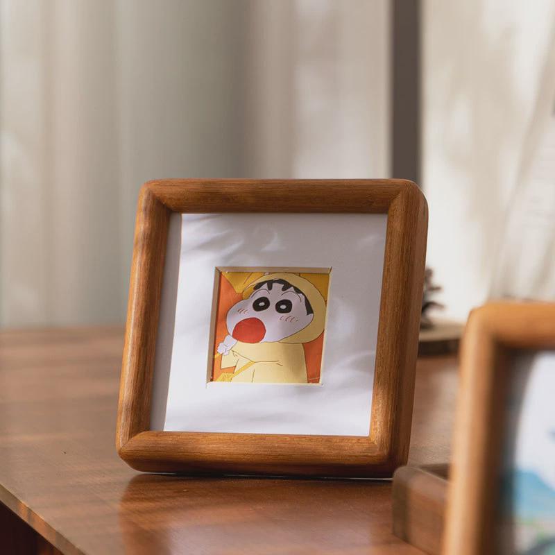 迷你实木相框摆台拍立得洗照片做成小摆件打diy儿童印加画框装裱