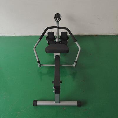 划船机家用健身训练器材小型可折叠双桨液压划艇rowingmachine