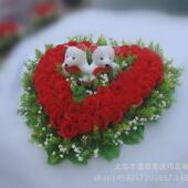 饰花厂家直销 仿真花车花手拉花婚车花装 缘定今生婚车装 饰套装