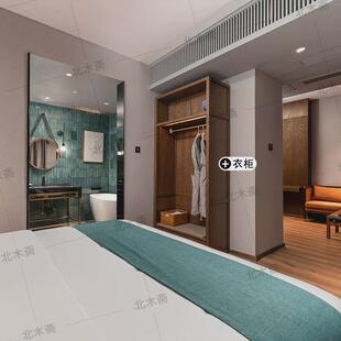 朗居酒店家具全套定制民宿床箱床头柜翻新改造公寓标间全套设计