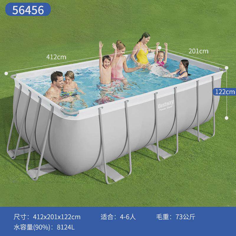 bestway儿童游泳池家用游泳池超大户外大型加厚支架游泳池水池