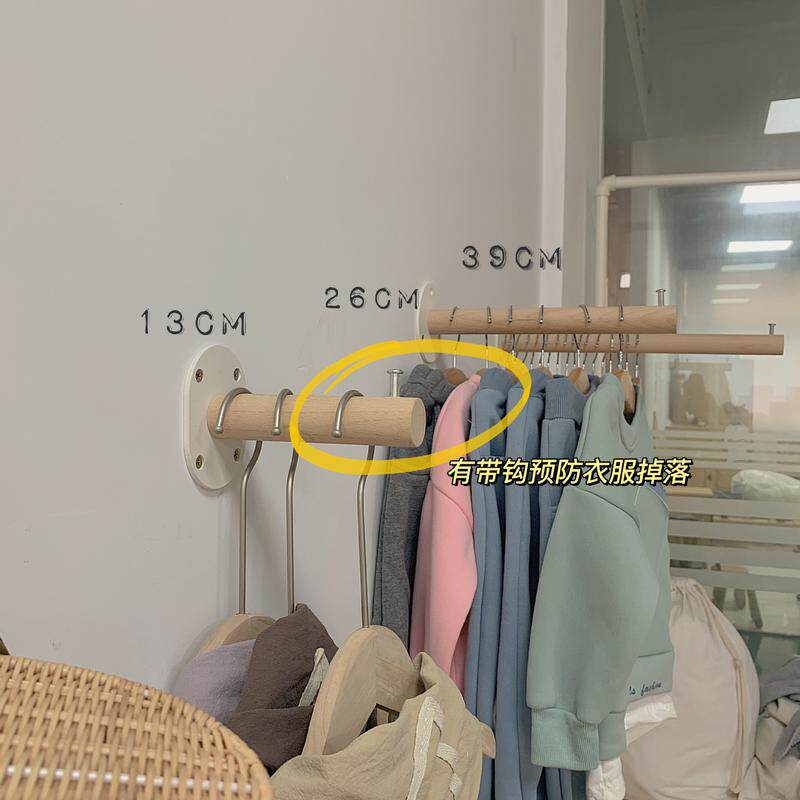 童装店服装店上墙衣帽架衣挂正挂可挂多件陈列展示衣架正挂侧挂