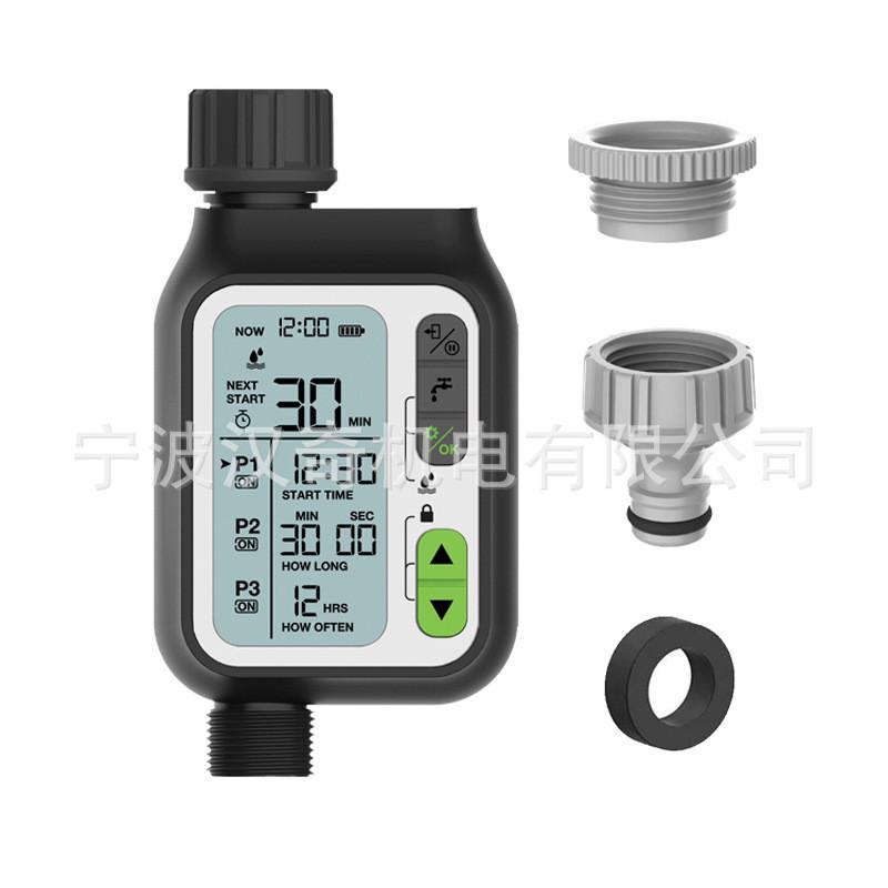 雨水控制器自动浇花器花园阳台定时浇水器大屏幕园林智能灌溉感应