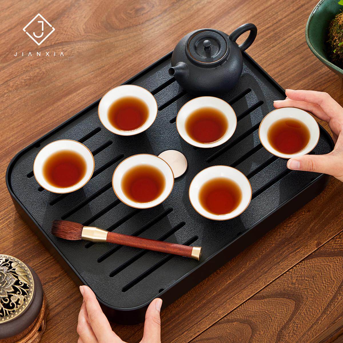 茶盘托盘家用2022新款客厅家用小型茶台茶具功夫干泡沥水单独茶杯