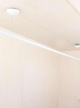 热销6s白色晾衣架手摇升降单杆晾衣架室内外晒衣架晾衣杆阳台自动