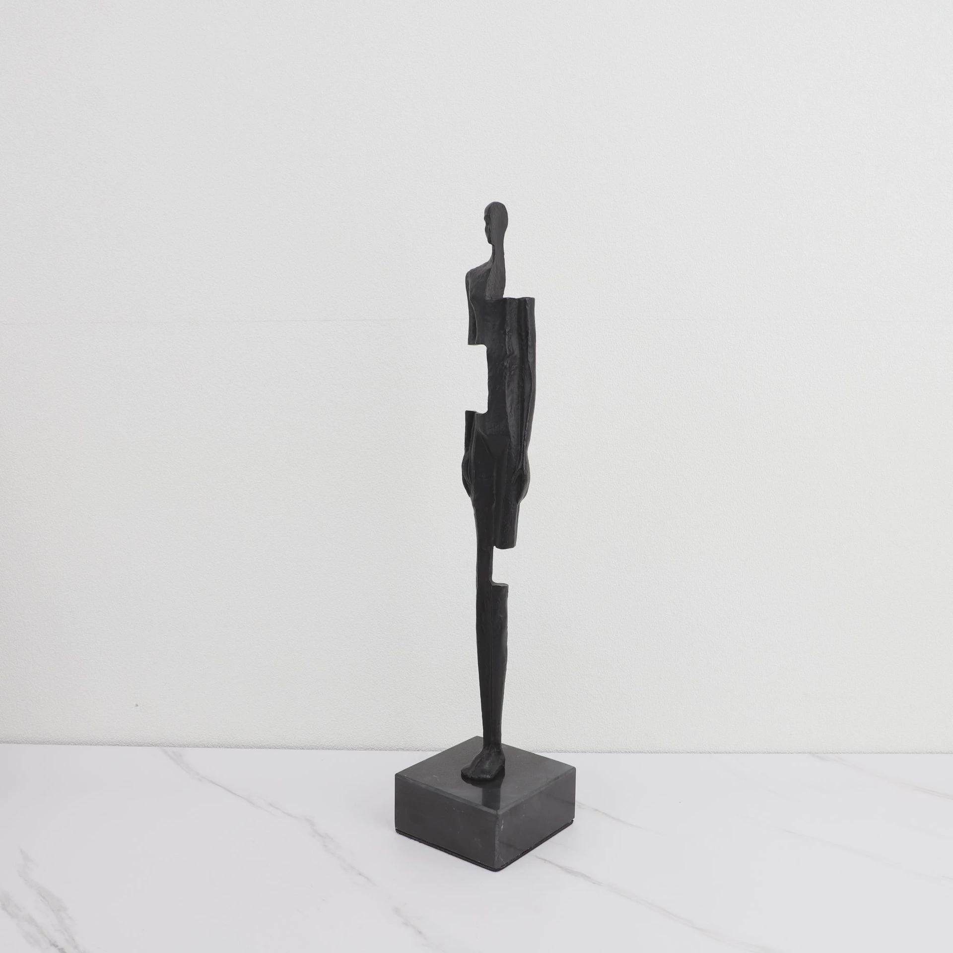 北欧简约创意黑色铸铁人物样板房电视柜书房客厅餐厅桌面玄关饰品,家居饰品,装饰摆件,淘宝优惠券,粉丝福利购,淘宝优惠卷