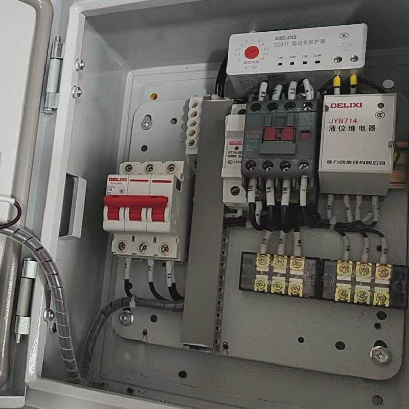 三相水泵控制箱380v重启排水自动智能双泵供水超高液位报警可贴牌