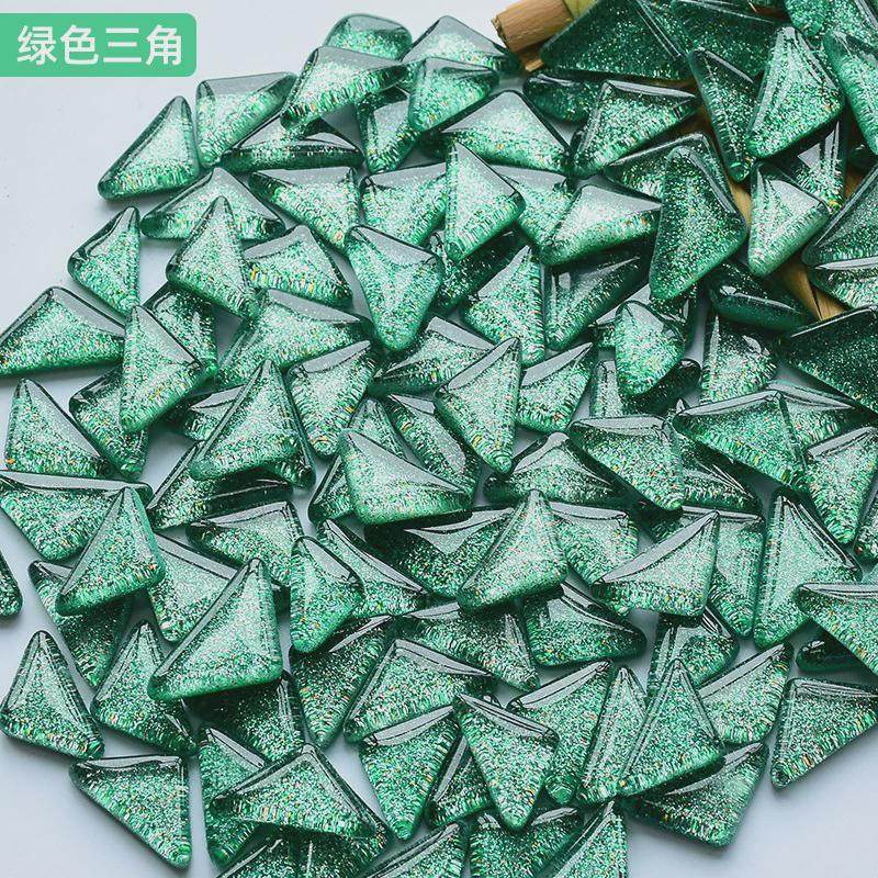 10公斤闪粉马赛克diy手工材料多源水晶自由石颗粒透明玻璃促销