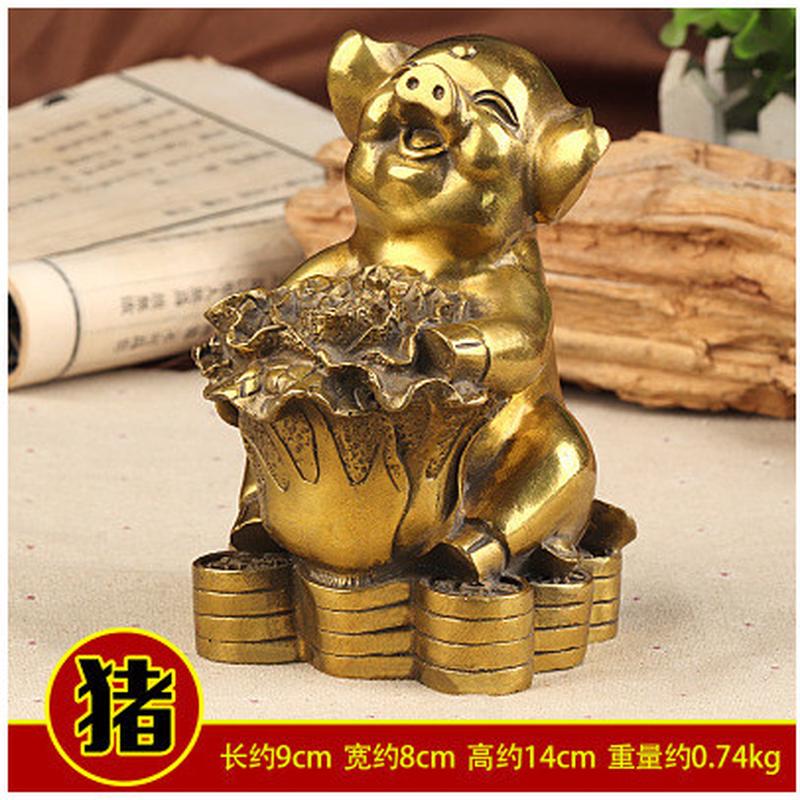 兔纯铜器十二生肖摆件鼠牛虎新款龙蛇马羊猴鸡狗猪家居摆件