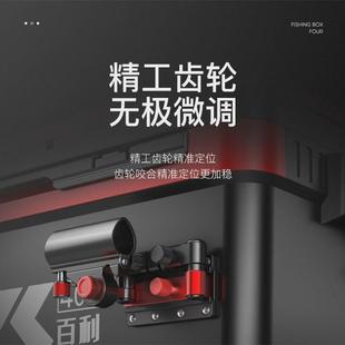 钓箱拐角炮台支架万向炮台座配件大全前置折叠大物炮台双炮台