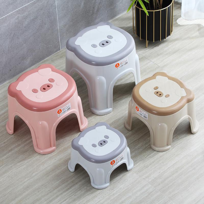 爆款2只装塑料小凳子板凳家用儿童凳防滑加厚胶凳脚踏宝宝洗澡矮