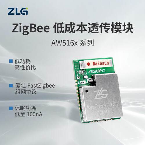 ZLG致远电子 ZigBee低成本透传模块/评估套件AW5161系列