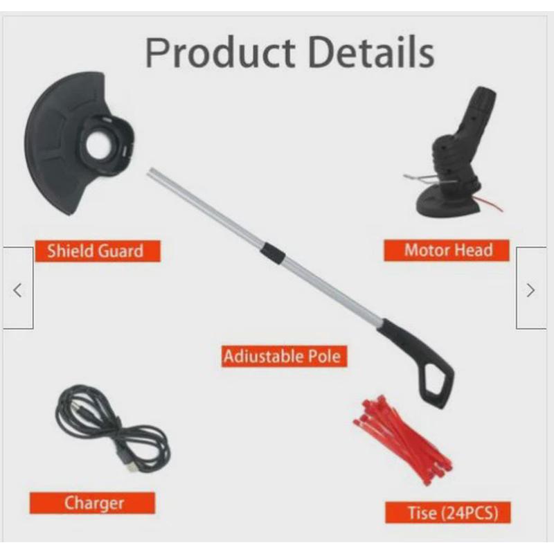 割草机新款手持便携式无绳除草割草机杂草修剪机充电花园小型器