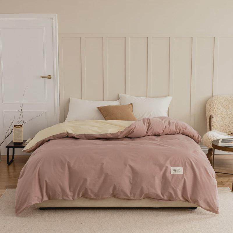 棉单件棉被套被罩春秋被单人三件套1.5米1.8m床上用品四件套